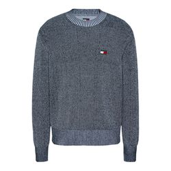Tommy Jeans Tommy Badge Strickpullover mit Kontrast-Details - blau (C1G)
