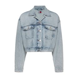 Tommy Jeans Oversized cropped fit denim trucker jacket - blue (1AB)