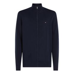 Tommy Hilfiger Reißverschluss-Pullover mit Mock Neck - blau (DW5)
