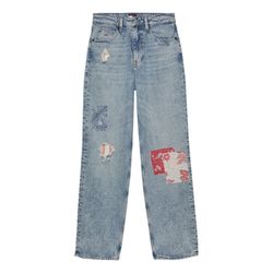Tommy Jeans Layla Slim Straight Jeans mit hohem Bund - blau (1AB)