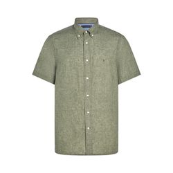 Tommy Hilfiger Regular Fit : Kurzarmhemd aus Leinen - grün (PLI)