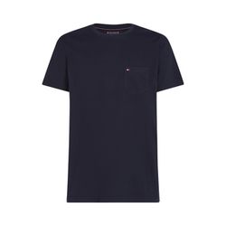 Tommy Hilfiger Regular Fit T-Shirt mit Brusttasche - blau (DW5)