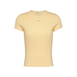 Tommy Jeans T-Shirt mit Rippstruktur  - gelb (ZGA)