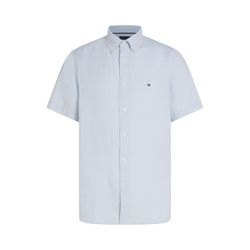 Tommy Hilfiger Gestreiftes Kurzarmhemd aus Leinenmix - blau (0A5)