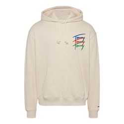 Tommy Jeans Relaxed Fit Hoodie mit Signatur-Logo - beige (AE3)