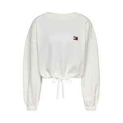 Tommy Jeans Sweatshirt Tommy Badge à coupe large - blanc (YBL)