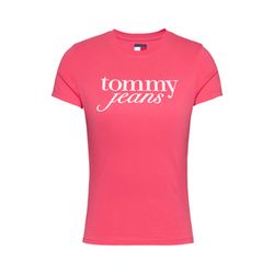 Tommy Jeans T-shirt slim fit avec logo - rouge (XI2)
