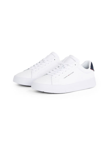 Tommy Hilfiger Court-Sneaker mit Logo - weiß (0LD)