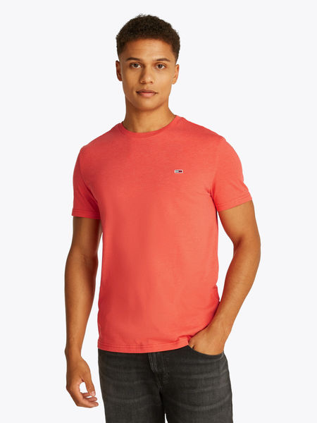 Tommy Jeans Meliertes Extra Slim Fit T-Shirt - orange (SN6)