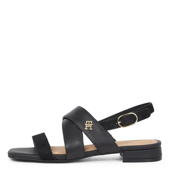 Tommy Hilfiger Sandale en cuir avec monogramme TH noir (BDS) 36