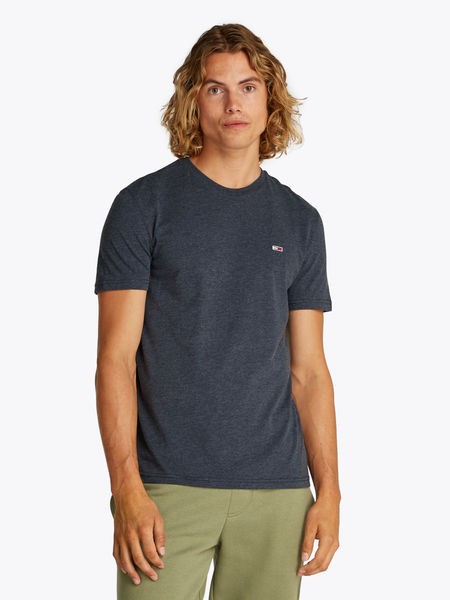 Tommy Jeans Meliertes Extra Slim Fit T-Shirt - blau (C1G)