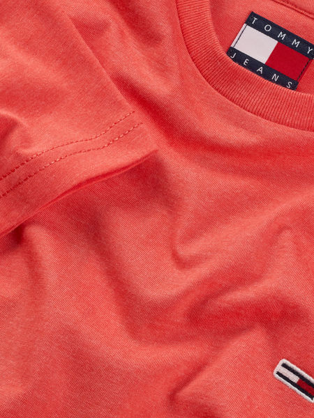 Tommy Jeans Meliertes Extra Slim Fit T-Shirt - orange (SN6)