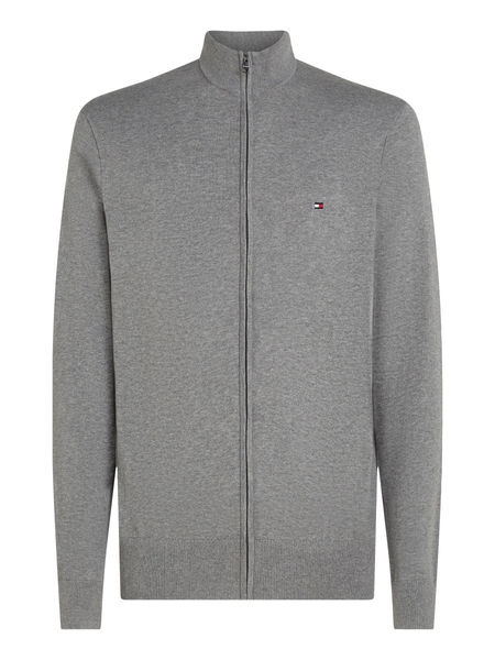 Tommy Hilfiger Reißverschluss-Pullover mit Mock Neck - grau (P91)