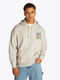 Tommy Jeans Relaxed Fit Hoodie mit Signatur-Logo - beige (AE3)