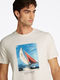 Tommy Hilfiger T-Shirt aus Baumwolle mit Fotoprint - gelb (Z00)
