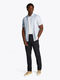 Tommy Hilfiger Gestreiftes Kurzarmhemd aus Leinenmix - blau (0A5)