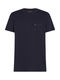 Tommy Hilfiger Regular Fit T-Shirt mit Brusttasche - blau (DW5)