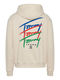 Tommy Jeans Relaxed Fit Hoodie mit Signatur-Logo - beige (AE3)