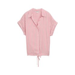 Tom Tailor Loose Fit Bluse mit Streifenmuster - rot (37439)