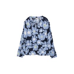 Tom Tailor Bluse aus Viskose mit Muster - blau (37195)
