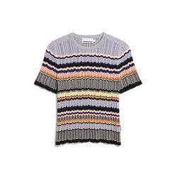 Armedangels Streifenpullover - Maaya Stripes  - lila/schwarz (3118)