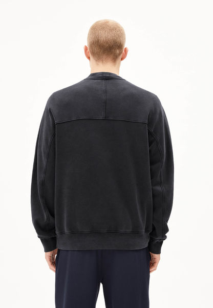 Armedangels Sweatshirt aus Bio-Baumwolle - Emaal Crewneck GMT Dye - schwarz (1441)
