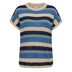 Nümph Pullover - Numaja  - beige/blau (3129)