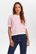 Nümph Pullover - Nunicole GOTS  - pink/weiß (2715)