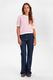 Nümph Pullover - Nunicole GOTS  - pink/weiß (2715)