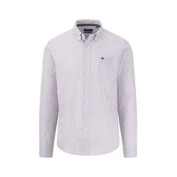 Fynch Hatton Cotton shirt - blue/red (363)