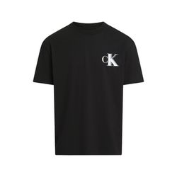 Calvin Klein Lässiges T-Shirt mit Monogramm - schwarz (BEH)