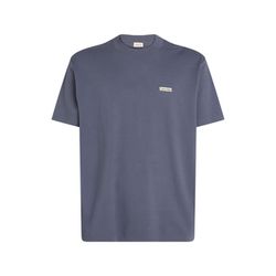 Calvin Klein T-Shirt aus Baumwollstretch mit Badge - grau (PCP)