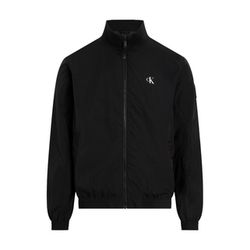 Calvin Klein Jeans Structured Nylon Zip Up Jacket - black (BEH)