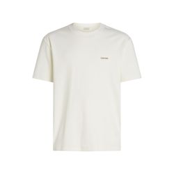 Calvin Klein T-Shirt aus Baumwollstretch mit Badge - weiß (YAS)