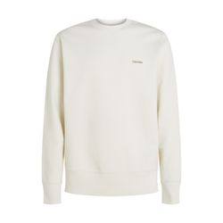 Calvin Klein Sweatshirt aus Baumwollfrottee mit Aufnäher - weiß (YAS)
