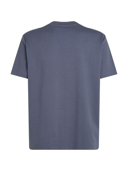 Calvin Klein T-Shirt aus Baumwollstretch mit Badge - grau (PCP)