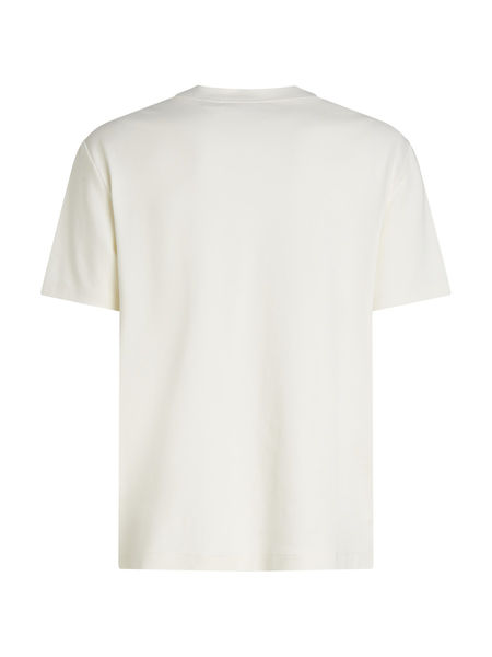 Calvin Klein T-Shirt aus Baumwollstretch mit Badge - weiß (YAS)