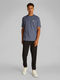 Calvin Klein T-Shirt aus Baumwollstretch mit Badge - grau (PCP)