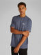 Calvin Klein T-Shirt aus Baumwollstretch mit Badge - grau (PCP)