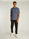 Calvin Klein T-Shirt aus Baumwollstretch mit Badge - grau (PCP)