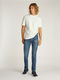 Calvin Klein T-Shirt aus Baumwollstretch mit Badge - weiß (YAS)