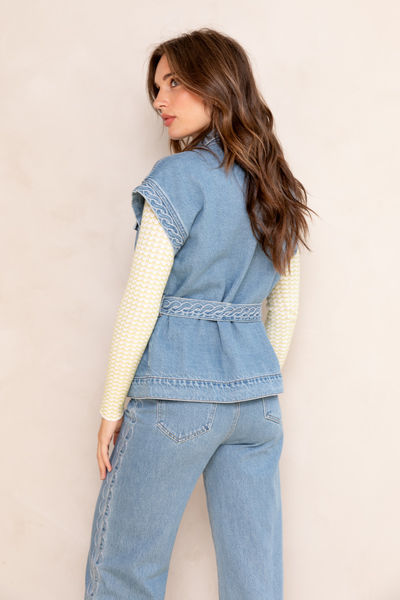 Freebird Weste - Gloria - blau (Mid Blue)