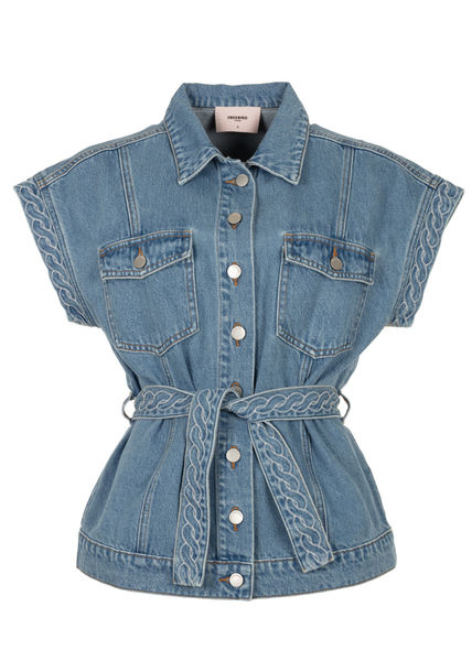 Freebird Weste - Gloria - blau (Mid Blue)