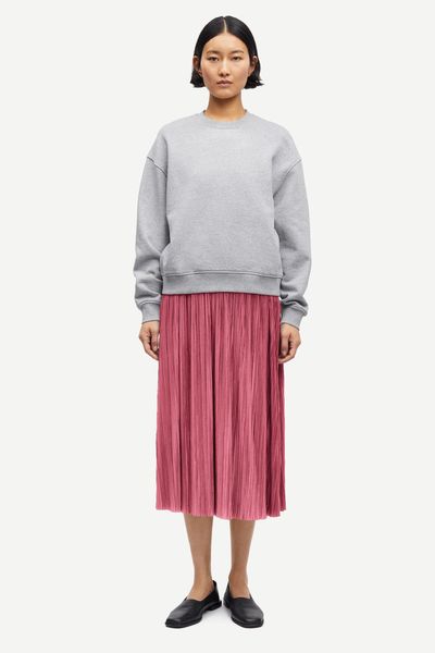 Samsøe & Samsøe Plissee-Rock - Uma Skirt - pink (ROSE WINE)