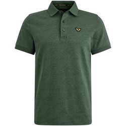 PME Legend Poloshirt mit Jacquardnuster - grün (Green)