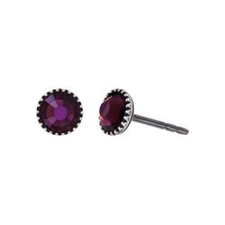 Konplott Ohrstecker - Black Jack  - lila (0040)