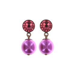 Konplott Boucles d'oreilles - Cupcake  - violet (0040)