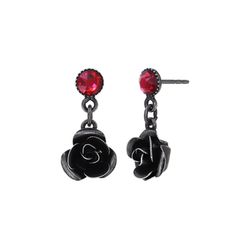 Konplott Ohrringe -  Love, Hope and Destiny - grau/rot (0040)