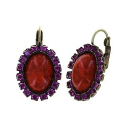 Konplott Ohrstecker - Bohemian Treasure  - lila/rot (0040)