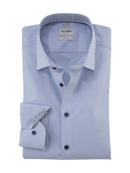Olymp Businesshemd : Body Fit - blau (10)